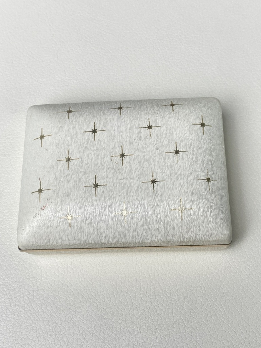 Vintage Krementz Forget Me Not Enamel Cross Necklace Genuine Pearl Box Papers - Picture 7 of 8